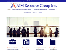 Tablet Screenshot of aimresourcegroup.com